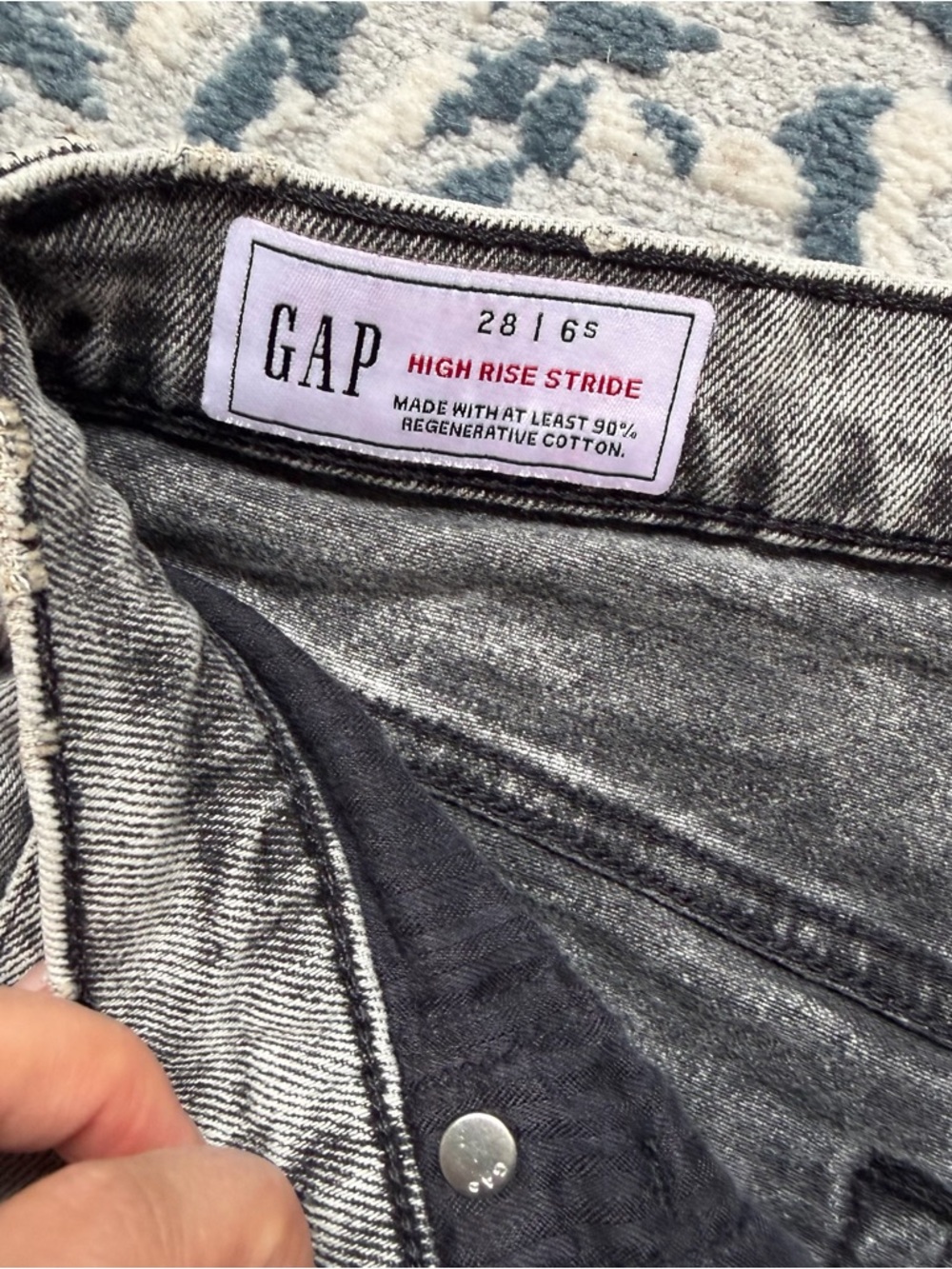 GAP High Rise Stride Jeans - Grey Wash